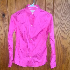 NWT Banana Republic Pink Button Down Shirt Size 0
